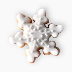 biscotto fiocco di neve