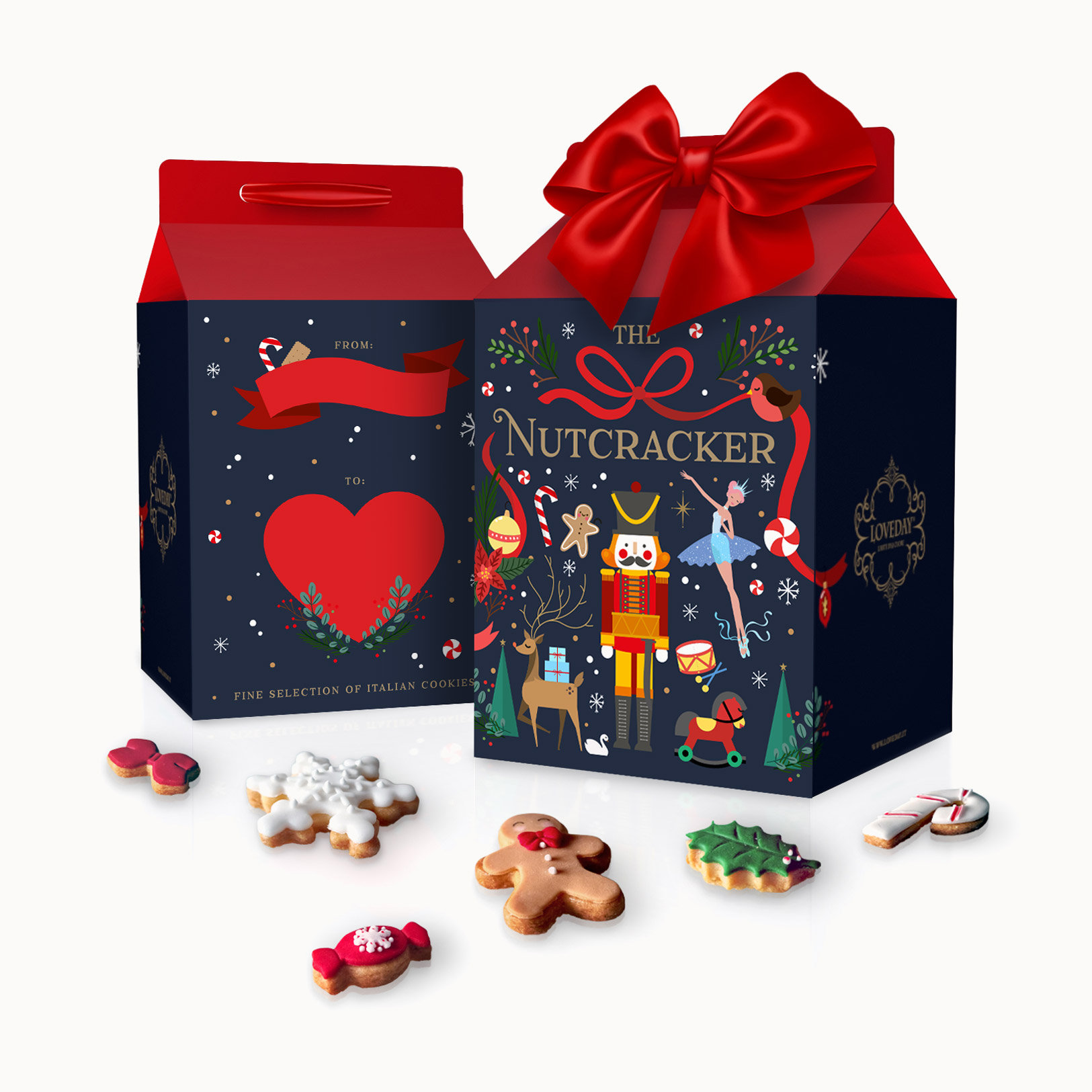 XMAS Brick BOX - Scatola di biscotti di Natale