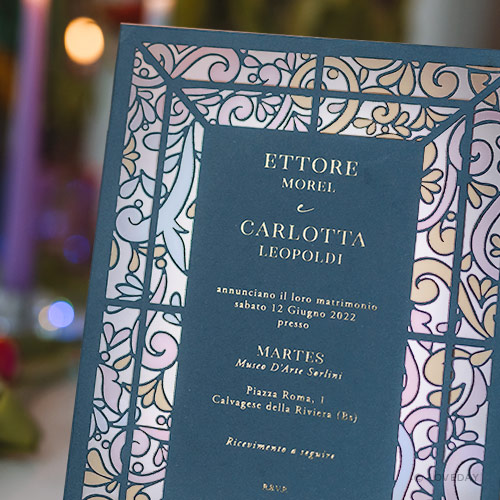 Partecipazione stile rustico,floreale Ettore & Carlotta - by loveday