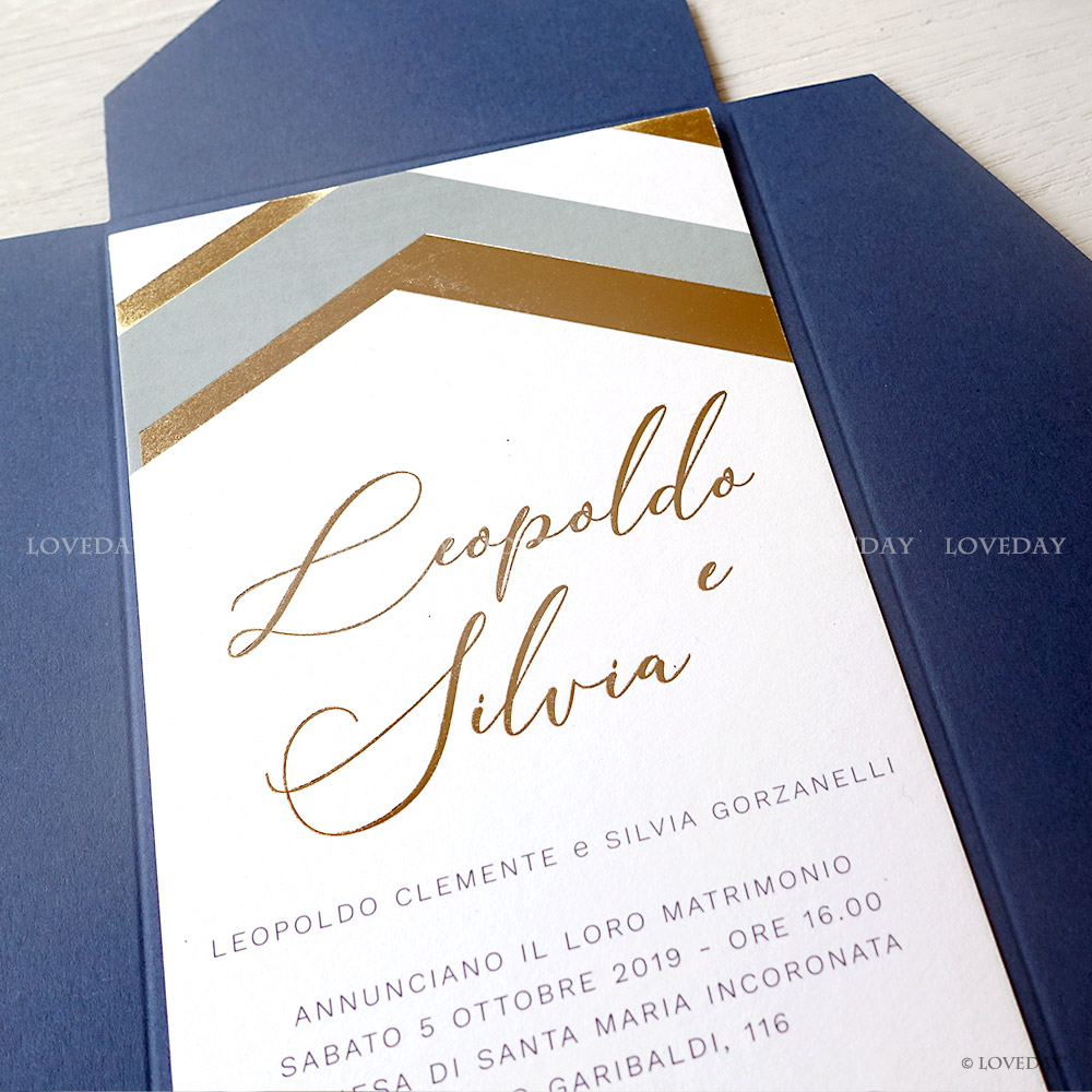 wedding suite stationery gold foil by Loveday