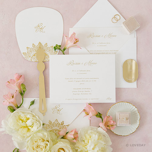 Partecipazione stile moderno,elegante Raissa & Momo - by loveday