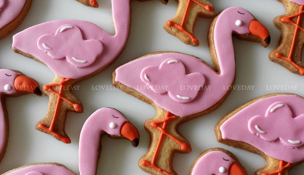 flamingo cookies by Loveday