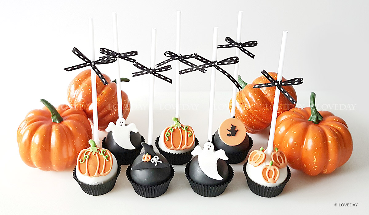 cake pops decorati halloween by Loveday