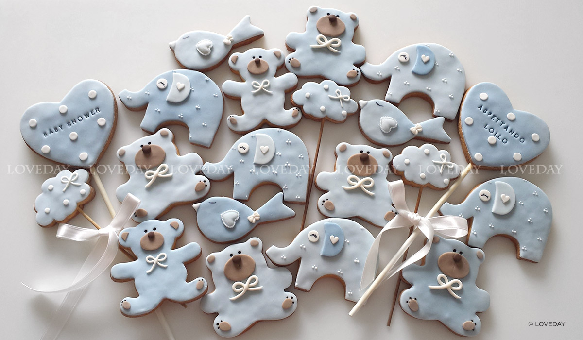cookies battesimo orsetto decorato a mano by Loveday
